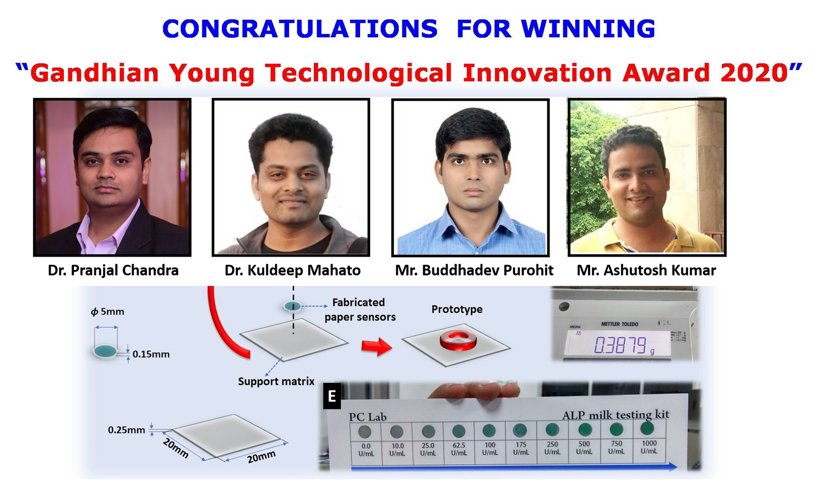 Gandhian Young Technological Innovation (GYTI) Award 2020